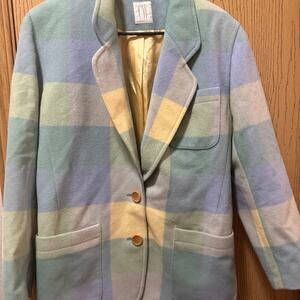 Clifford Willis vintage plaid jacket EUC size 4